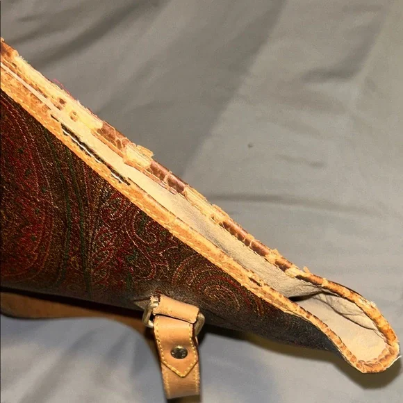 Vintage ETRO Milano Paisley PVC Tote Bag